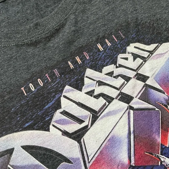 🎸 '16 Dokken Band Tooth & Nail Graphic Studio Album 1984 Unworn Thick Cotton Tee - Picture 7 of 12